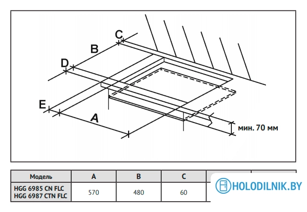 Варочная панель Korting HGG 6987 CTN FLC