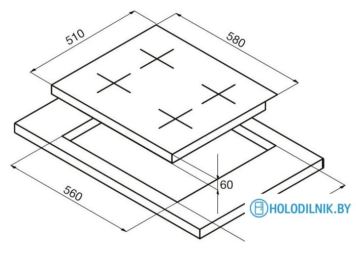 Варочная панель Korting HIB 6409 BS