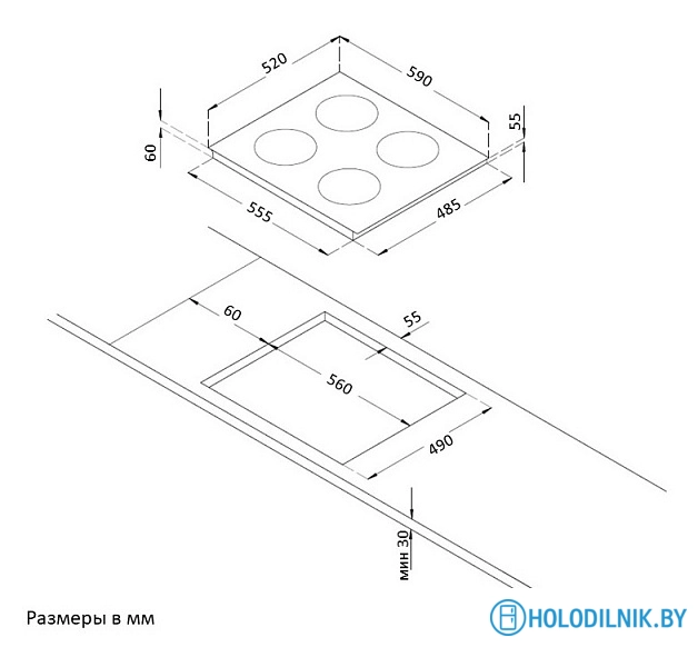 Варочная панель Korting HIB 64750 B Smart