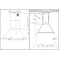 Кухонная вытяжка Korting KHC 6648 RB