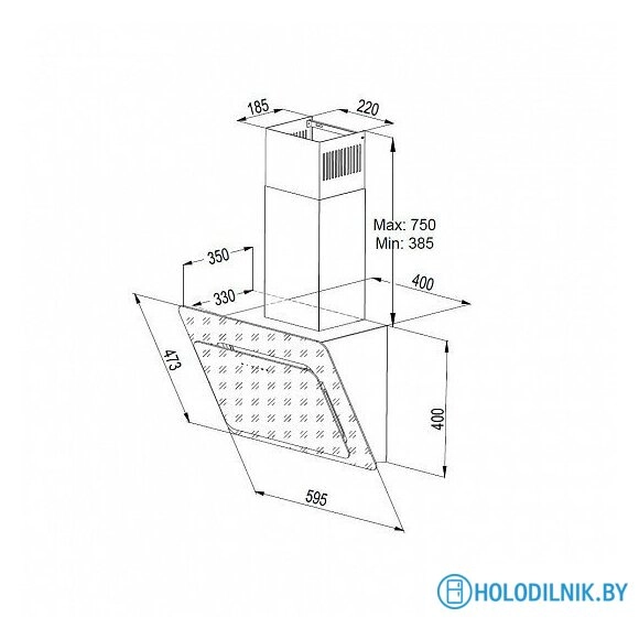 Кухонная вытяжка Korting KHC 67590 GN
