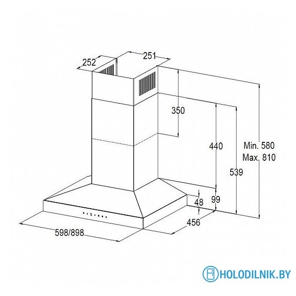 Кухонная вытяжка Korting KHC 6831 NGN