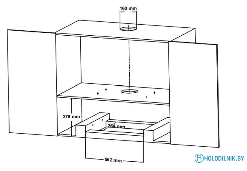 Кухонная вытяжка Korting KHI 60094 GW