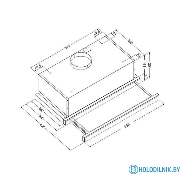 Кухонная вытяжка Korting KHP 6512 N
