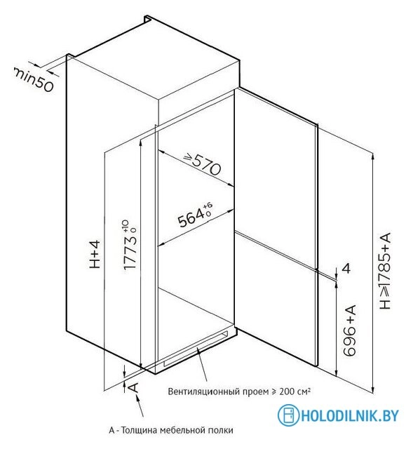 Холодильник Korting KSI 17545 CFNF