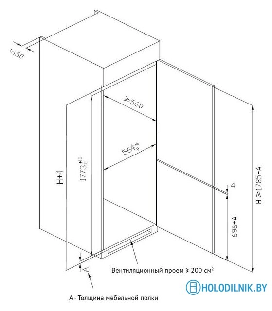 Холодильник Korting KSI 17633 CLF