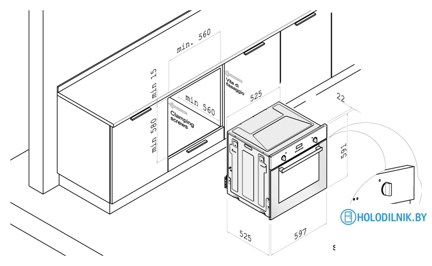 Газовый духовой шкаф Korting OGG 771 CFN