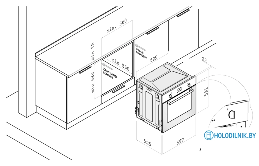 Газовый духовой шкаф Korting OGG771CFW