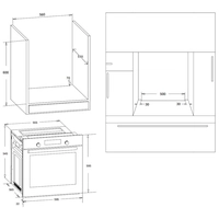 Электрический духовой шкаф Korting OKB 370 CMX