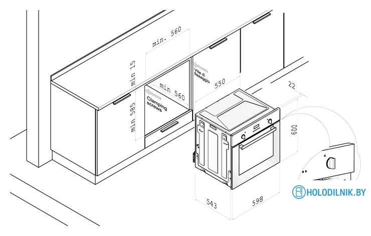 Электрический духовой шкаф Korting OKB 481 CRB