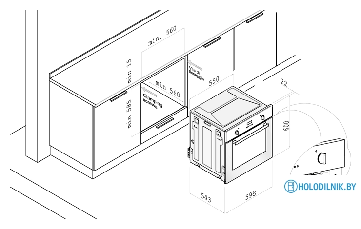 Электрический духовой шкаф Korting OKB 481 CRN