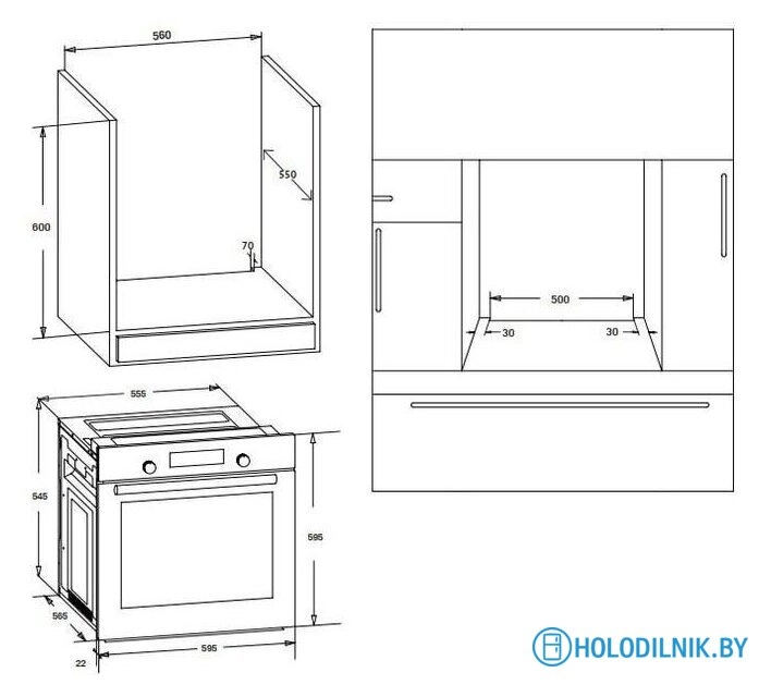 Электрический духовой шкаф Korting OKB 691 CSXN