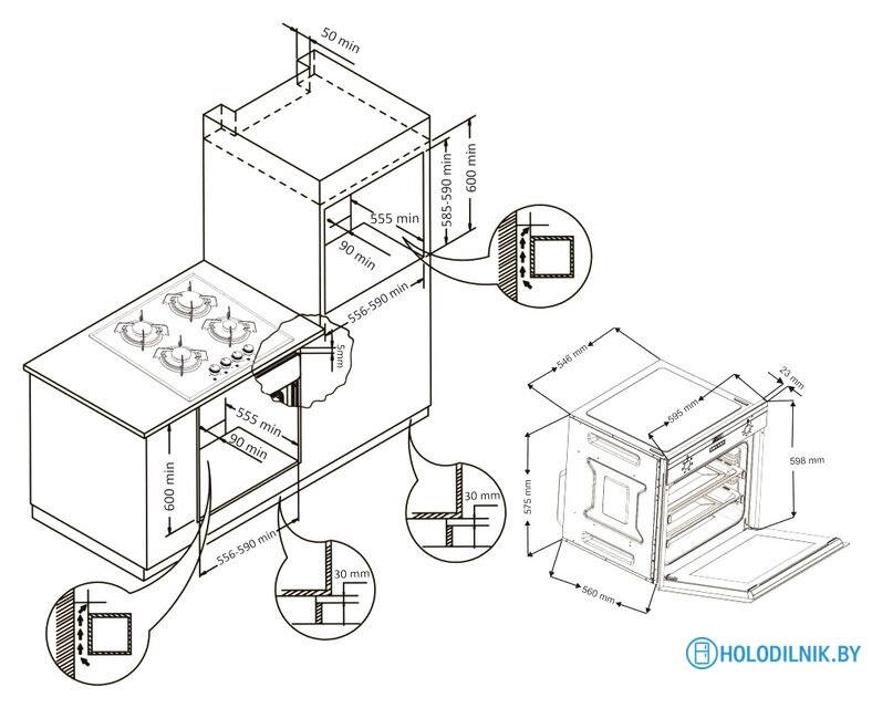Электрический духовой шкаф Korting OKB 792 CFN