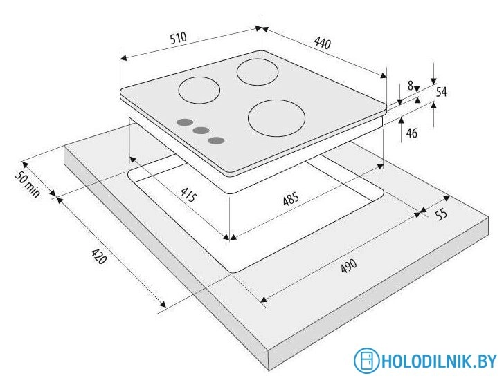 Варочная панель Krona Albero 45 BL