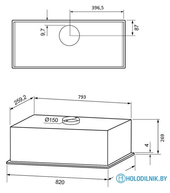 Кухонная вытяжка Krona Aspen 900 White SGC КА-00009706 (белый)