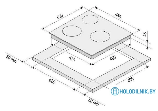 Варочная панель Krona Corso 45 BL