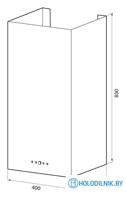 Кухонная вытяжка Krona Dita R 400 PB (нержавеющая сталь)