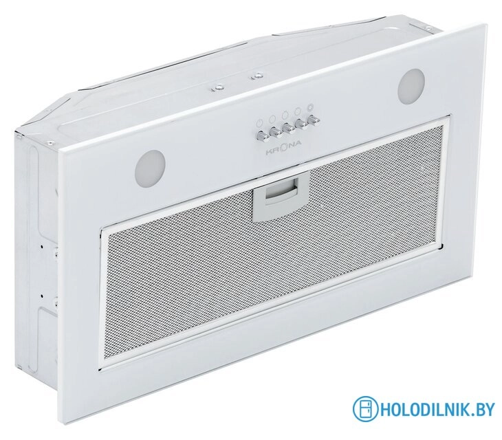 Кухонная вытяжка Krona Elisa 600 Glass PB (белый)