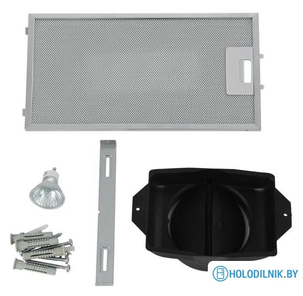 Кухонная вытяжка Krona Inga 600 push button (черный/нержавеющая сталь)