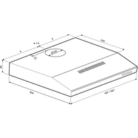 Кухонная вытяжка Krona Jessica slim 600 push button (черный)
