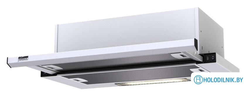 Кухонная вытяжка Krona Kamilla slim 600 white (2 мотора)