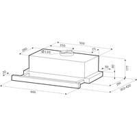 Кухонная вытяжка Krona Kerry 600 PB (нержавеющая сталь)