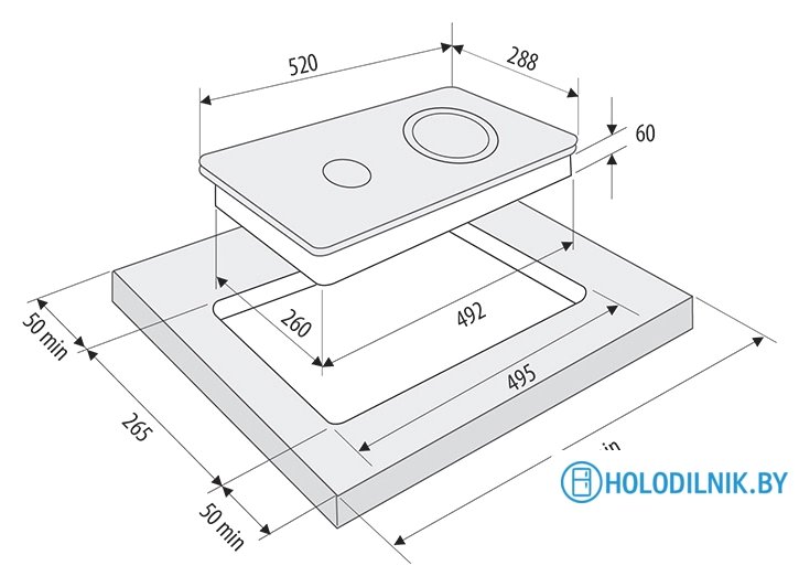 Варочная панель Krona Orsa 30 BL