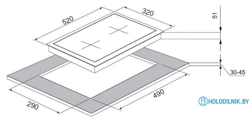 Варочная панель KUPPERSBERG FG 33 W