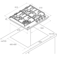 Варочная панель KUPPERSBERG FS 601 C Bronze