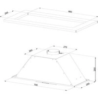Кухонная вытяжка KUPPERSBERG Slimlux Inlinea 70 WX