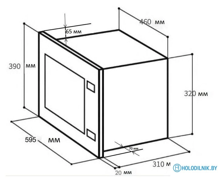 Микроволновая печь LEX BIMO 20.01 IX