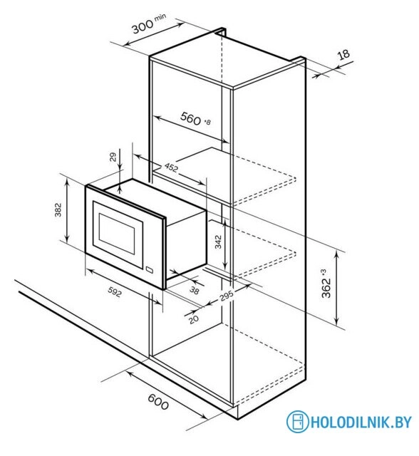 Микроволновая печь LEX BIMO 20.03 IX
