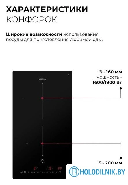 Варочная панель LEX EVI 320A I BL