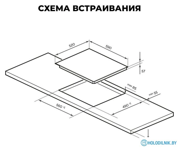 Варочная панель LEX EVI 640 R1 I BL