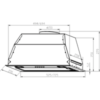 Кухонная вытяжка LEX GS Bloc P 600 (слоновая кость)
