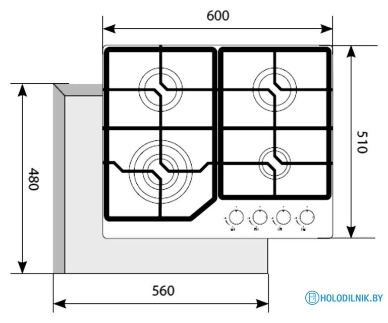Варочная панель LEX GVG 640-1 IV