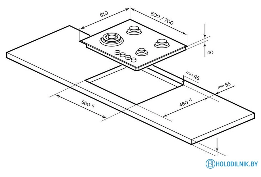 Варочная панель LEX GVG 642-1 GR