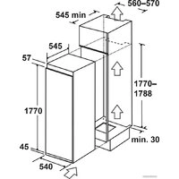Однокамерный холодильник LEX LBI177.5ID