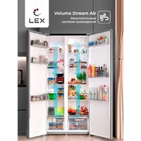 Холодильник side by side LEX LSB530WHID wind