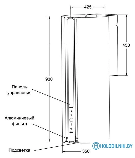 Кухонная вытяжка LEX Toro 350 Green