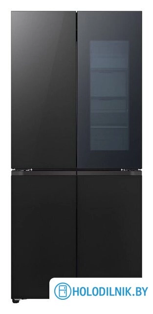 Четырёхдверный холодильник LG GC-V22FHBBM