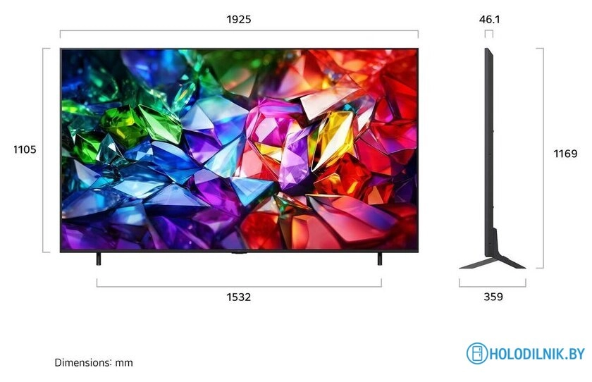 RGB miniLED телевизор LG Micro RGB evo AI 86MRGB96B6B