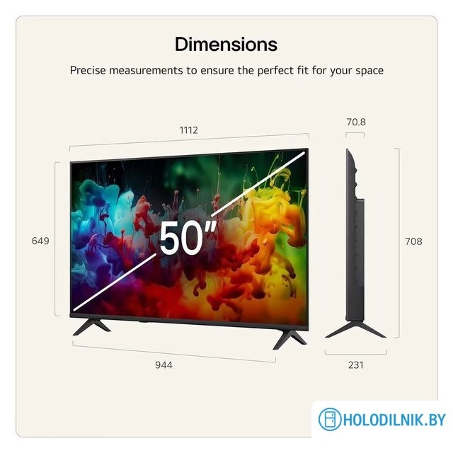 MiniLED телевизор LG QNED AI QNED72 50QNED72B6B