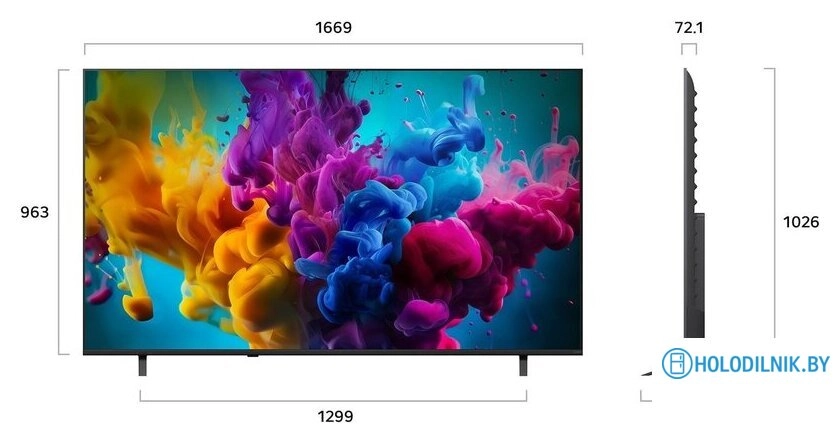 MiniLED телевизор LG QNED evo AI QNED8M 75QNED8MB6A