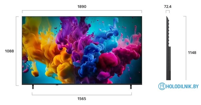 MiniLED телевизор LG QNED evo AI QNED8M 85QNED8MB6A
