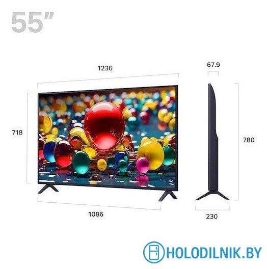 Телевизор LG UHD AI UA74 55UA74006LB