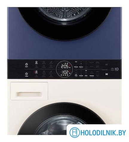 Стирально-сушильная машина с двумя барабанами LG W4W8LVPK4HM