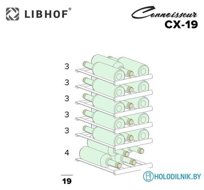 Винный шкаф Libhof Connoisseur CX-19 (черный)