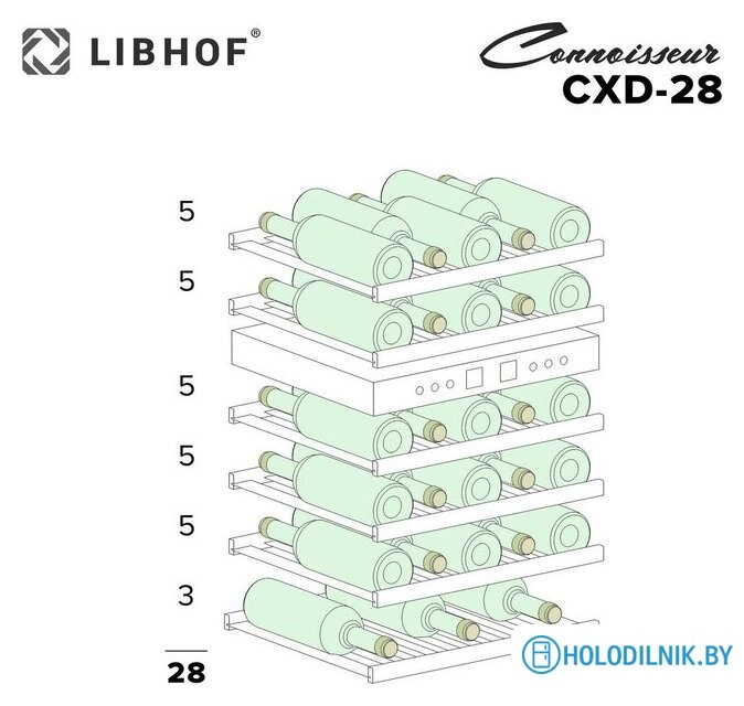 Винный шкаф Libhof Connoisseur CXD-28 (черный)