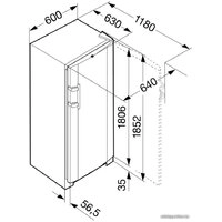 Однокамерный холодильник Liebherr SKesf 4240 Comfort